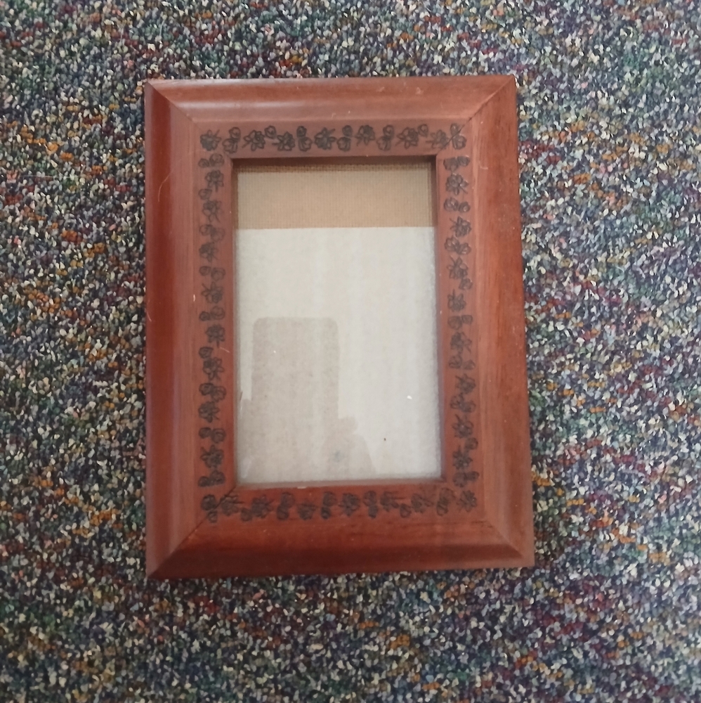 Elegant Brown Wooden Photo Frame